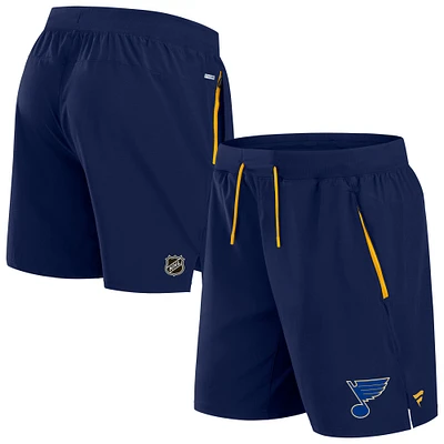 Men's Fanatics Navy St. Louis Blues Authentic Pro Rink Performance Shorts