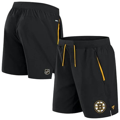 Men's Fanatics Black Boston Bruins Authentic Pro Rink Performance Shorts