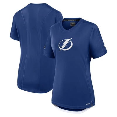 Women's Fanatics Blue Tampa Bay Lightning Authentic Pro Rink Tech T-Shirt