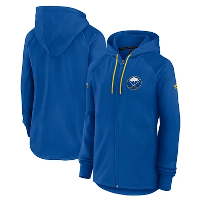 Women's Fanatics Royal Buffalo Sabres Authentic Pro Rink Fleece Full-Zip Jacket