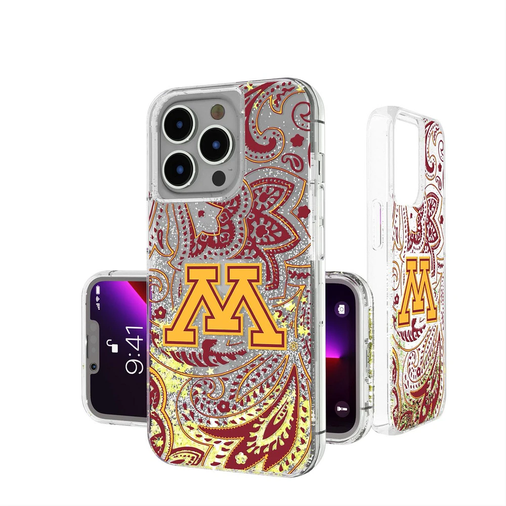 Keyscaper Minnesota Golden Gophers Memories Print iPhone Glitter Case
