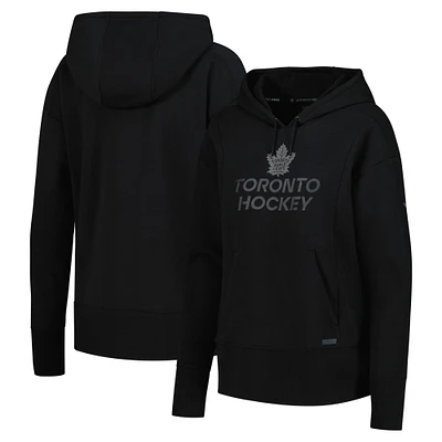 Women's Fanatics Black Toronto Maple Leafs Authentic Pro Road Pullover Hoodie
