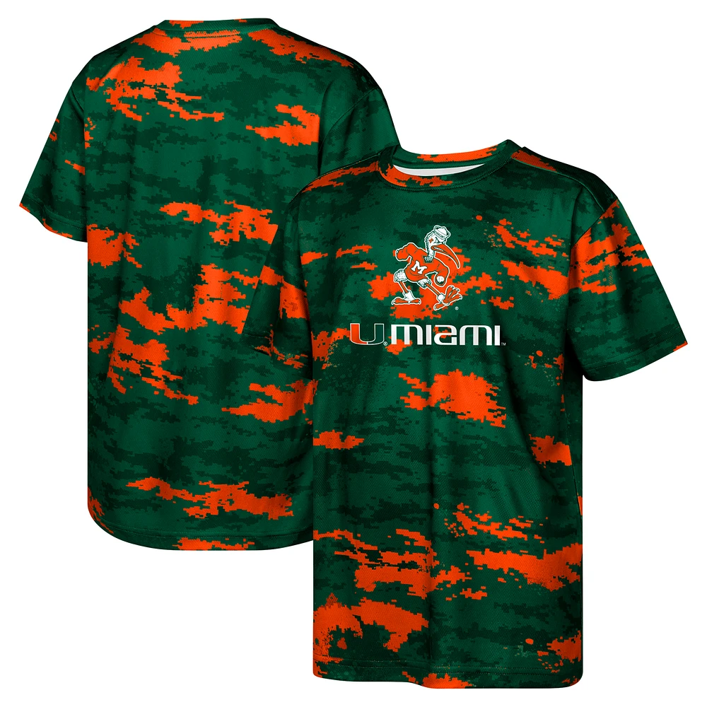 Youth Green Miami Hurricanes Scrimmage Sublimated T-Shirt