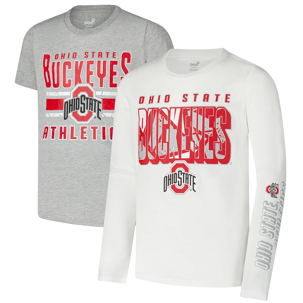 Youth Ohio State Buckeyes In the Mix T-Shirt Combo Set