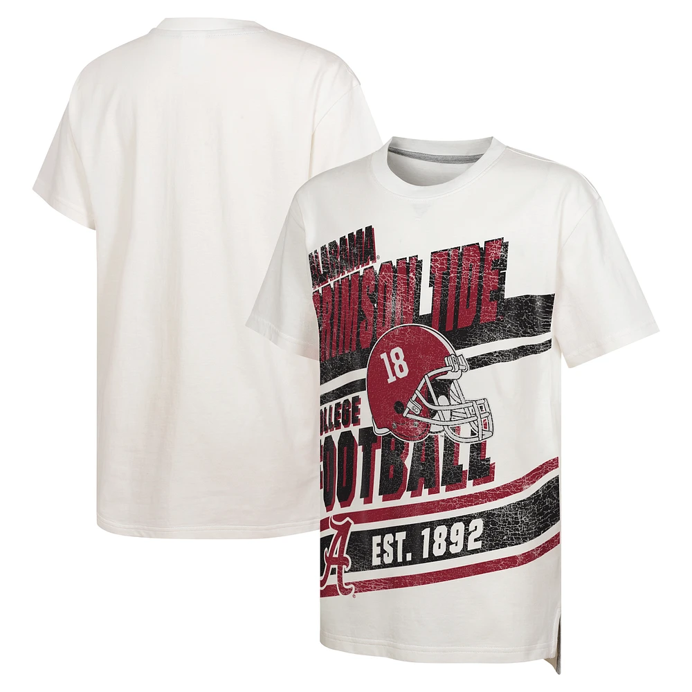 Youth White Alabama Crimson Tide Let's Get Loud Oversized T-Shirt