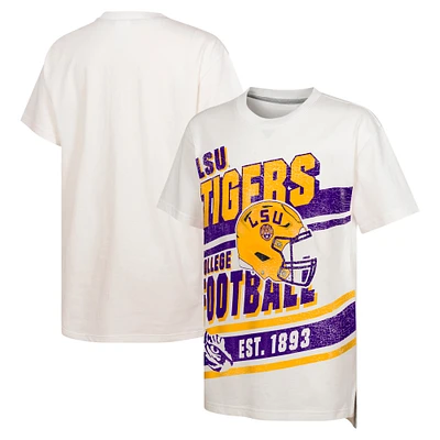 Youth White LSU Tigers Let's Get Loud Oversized T-Shirt