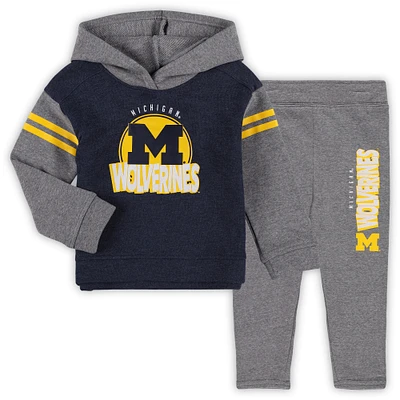 Girls Toddler Michigan Wolverines Clubhouse Pullover Hoodie and Legging Set