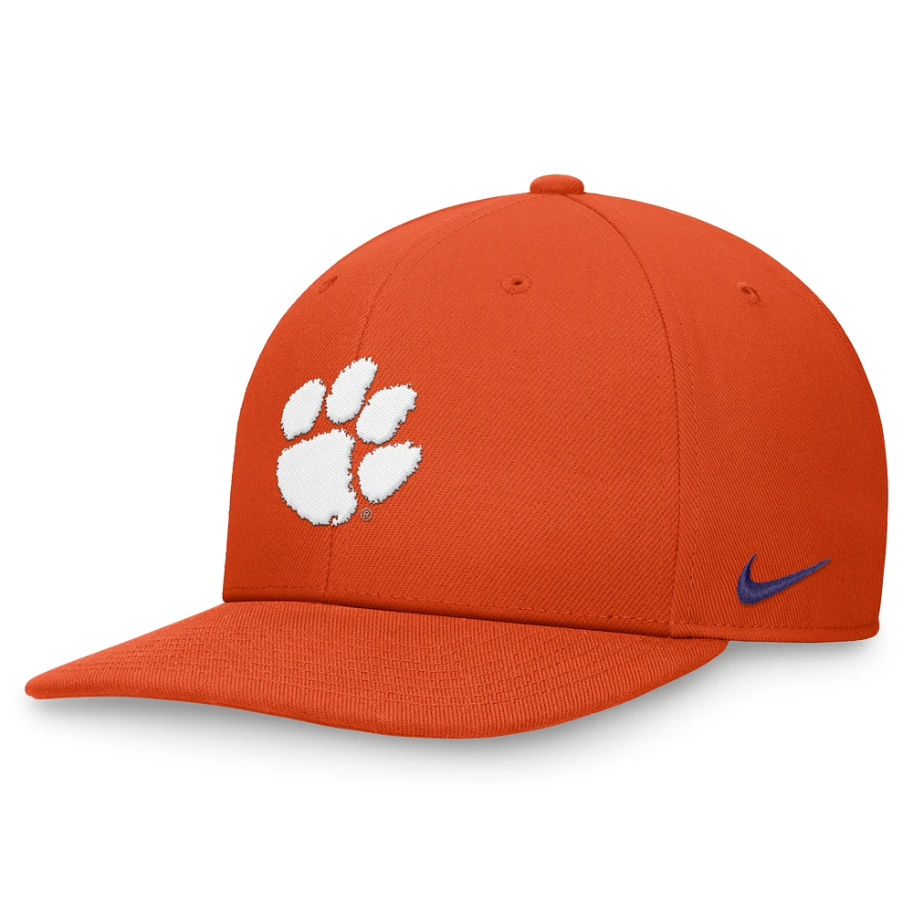Men's Nike Orange Clemson Tigers On-Field Pro Bill Snapback Hat