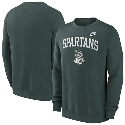 Men's Nike Green Michigan State Spartans Legacy Classic Pullover Sweatshirt