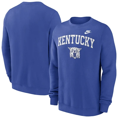 Men's Nike Royal Kentucky Wildcats Legacy Classic Pullover Sweatshirt