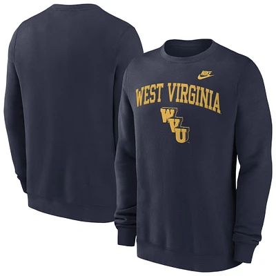 Men's Nike Navy West Virginia Mountaineers Legacy Classic Pullover Sweatshirt