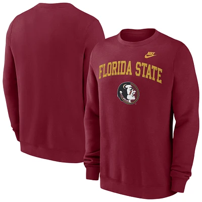 Men's Nike Garnet Florida State Seminoles Legacy Classic Pullover Sweatshirt