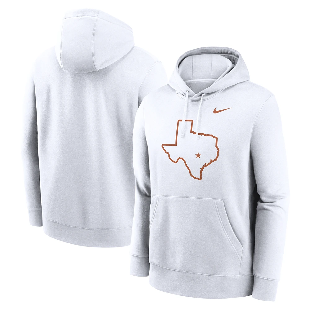 Men's Nike Texas Longhorns Primetime Alternate Logo Club Fleece Pullover Hoodie
