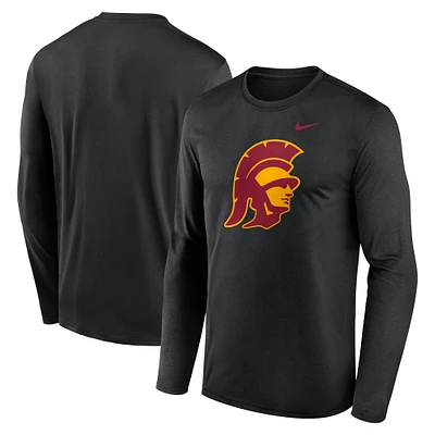 Men's Nike Black USC Trojans Primetime Alternate Logo Legend Performance Long Sleeve T-Shirt