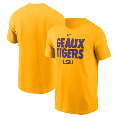 Men's Nike Gold LSU Tigers Local Ultimate Chant T-Shirt