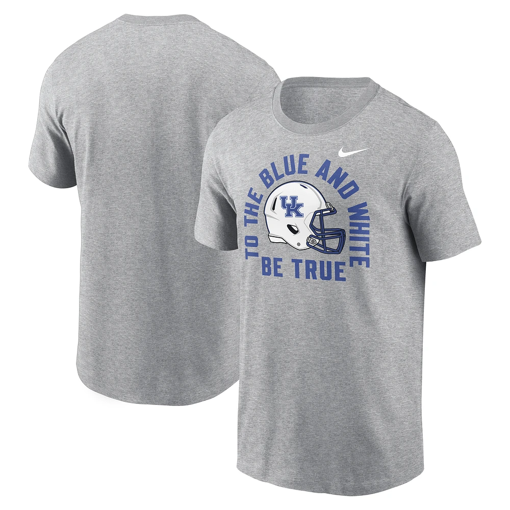 Men's Nike Heather Gray Kentucky Wildcats Local Song T-Shirt