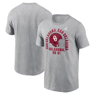 Men's Jordan Brand Heather Gray Oklahoma Sooners Local Song T-Shirt