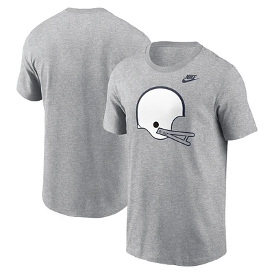 Men's Nike Heather Gray Penn State Nittany Lions Legacy Helmet T-Shirt