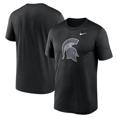 Men's Nike Black Michigan State Spartans Color Pop Logo Legend Performance T-Shirt