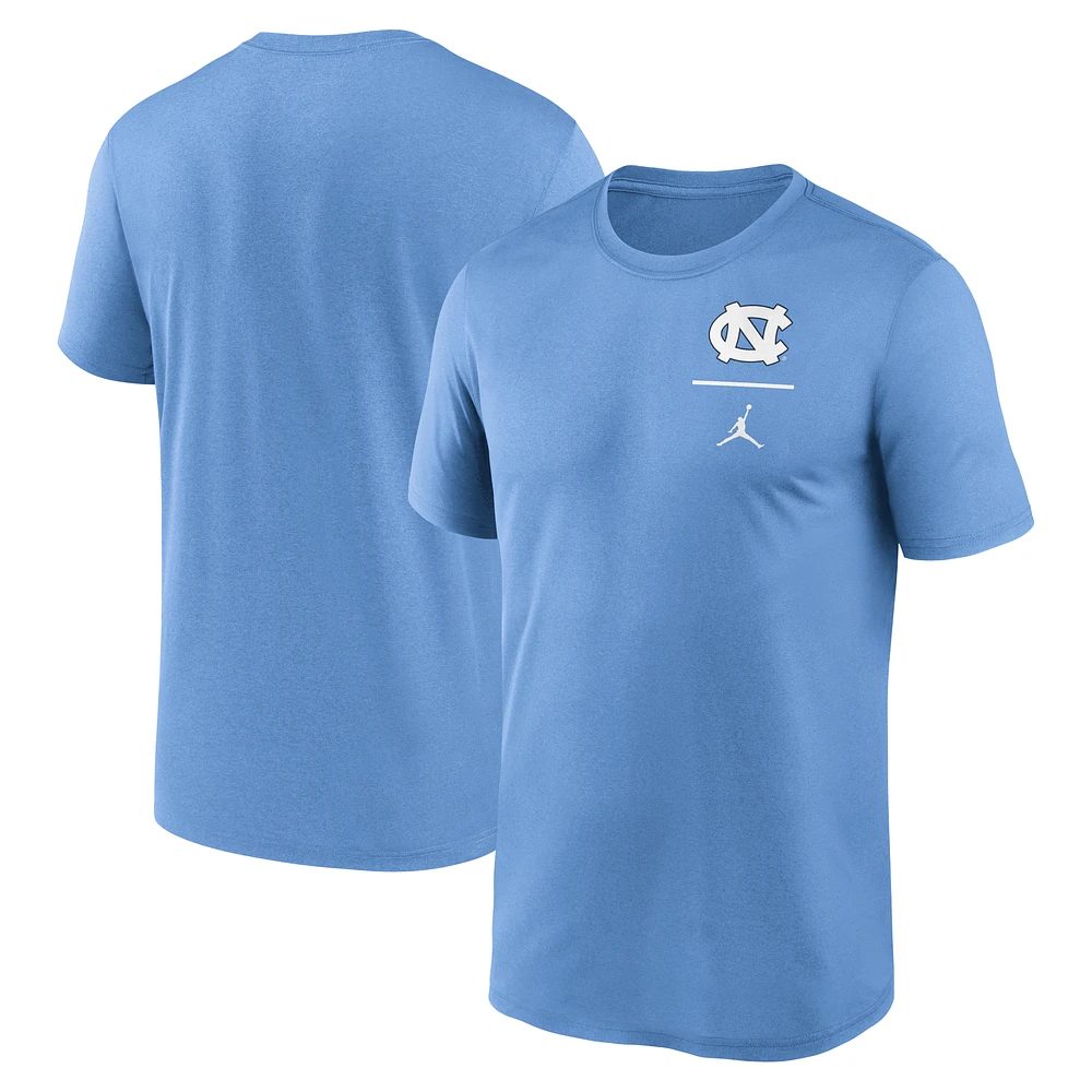 Men's Jordan Brand Carolina Blue North Carolina Tar Heels Primary Logo Legend Performance T-Shirt