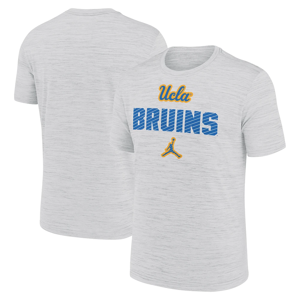 Men's Jordan Brand White UCLA Bruins Campus Slant Velocity Performance T-Shirt
