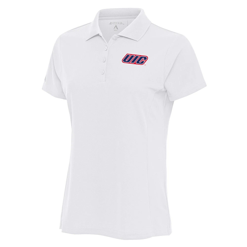 Women's Antigua UIC Flames Legacy Digital Thermal Pique Polo