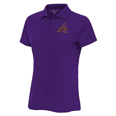 Women's Antigua Purple Alcorn State Braves Legacy Digital Thermal Pique Polo