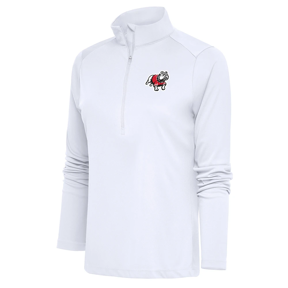 Women's Antigua Gardner-Webb Bulldogs Tribute Digital Thermal Half-Zip Pullover Top