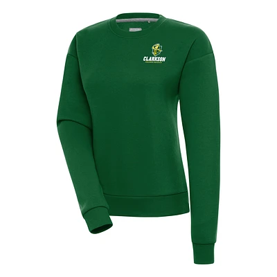 Women's Antigua Green Clarkson Golden Knights Victory Digital Thermal Pullover Sweatshirt