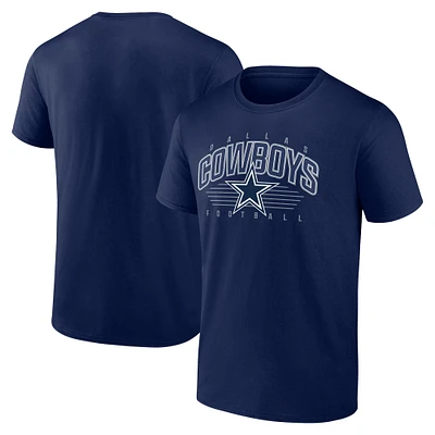 Men's Fanatics Navy Dallas Cowboys Line Clash T-Shirt