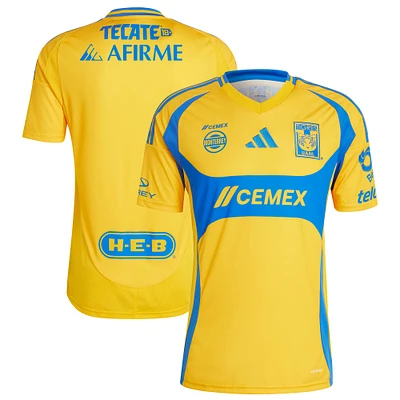 Men's adidas Gold Tigres UANL 2024/25 Home Replica Jersey