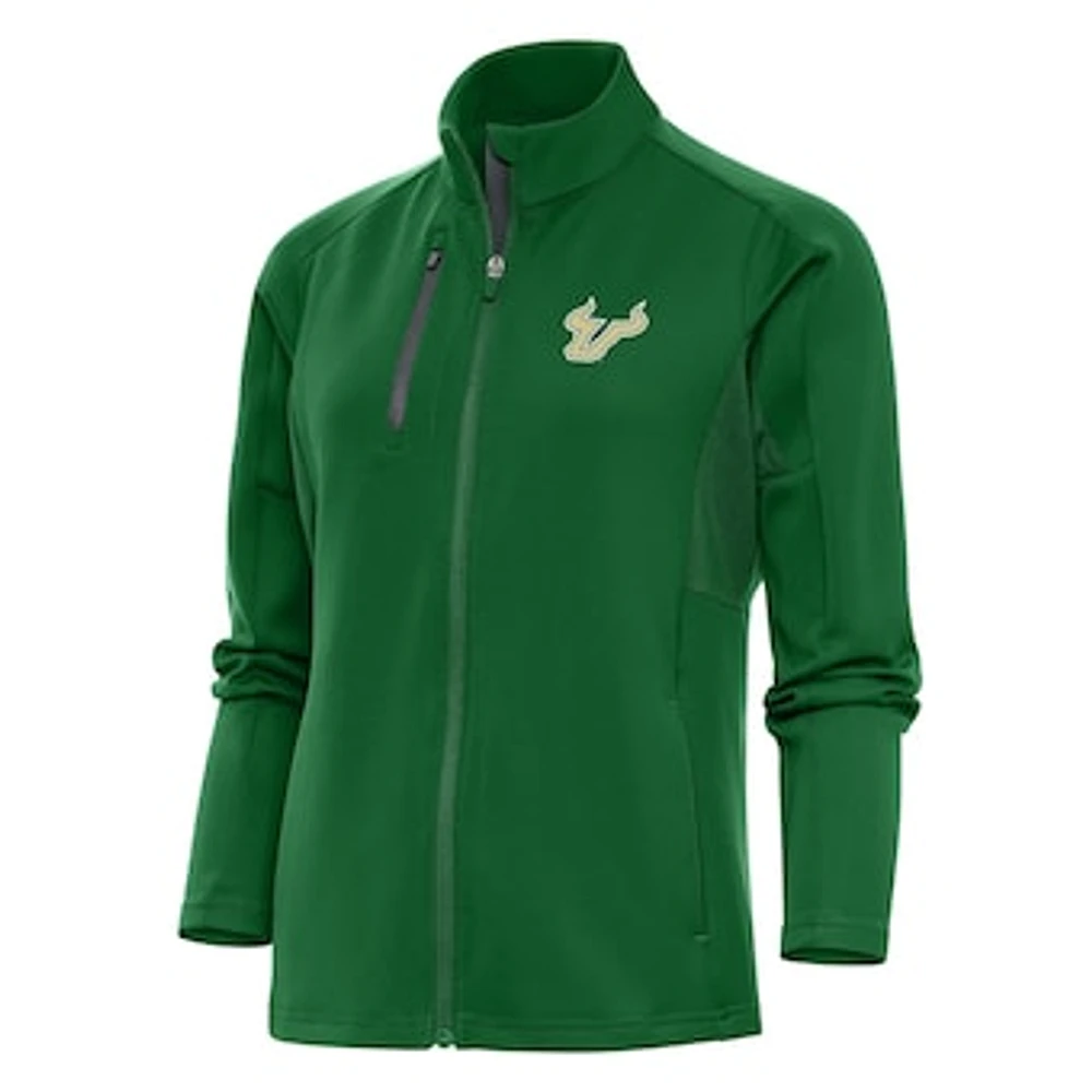 Women's Antigua Green South Florida Bulls Generation Full-Zip Jacket