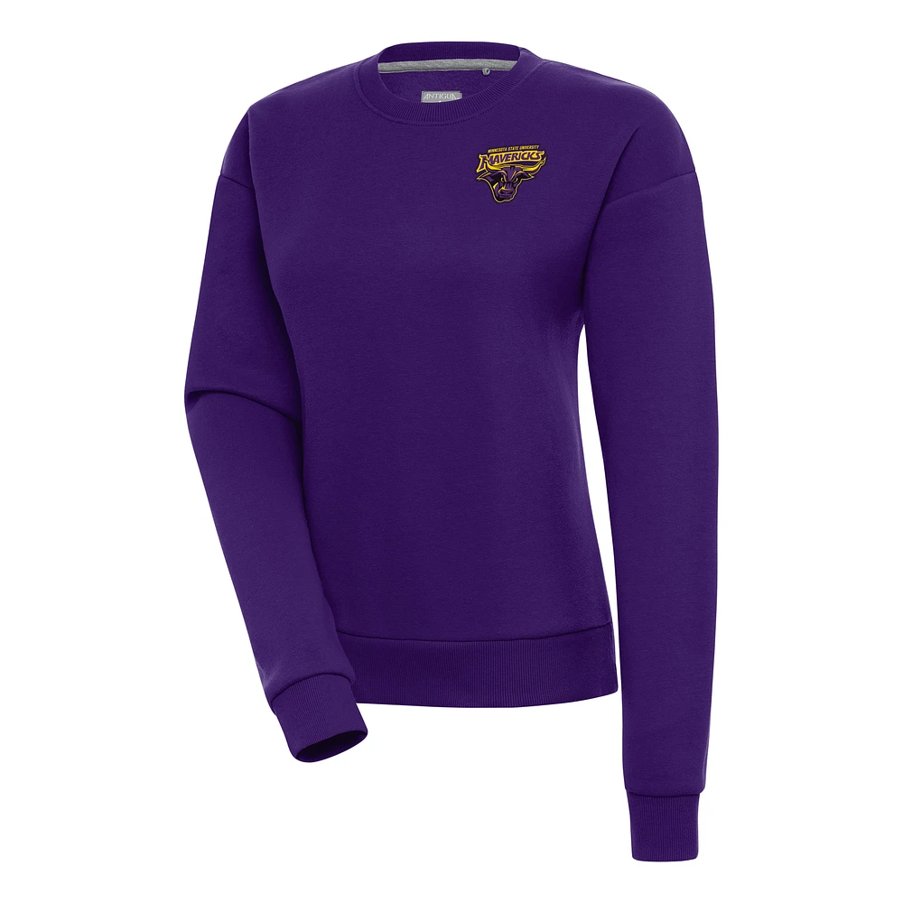 Women's Antigua Purple Minnesota State University, Mankato Victory Pullover Sweatshirt