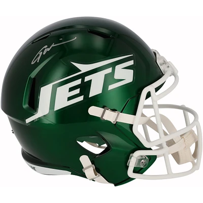 Garrett Wilson New York Jets Autographed Riddell 2023 Alternate Speed Replica Helmet