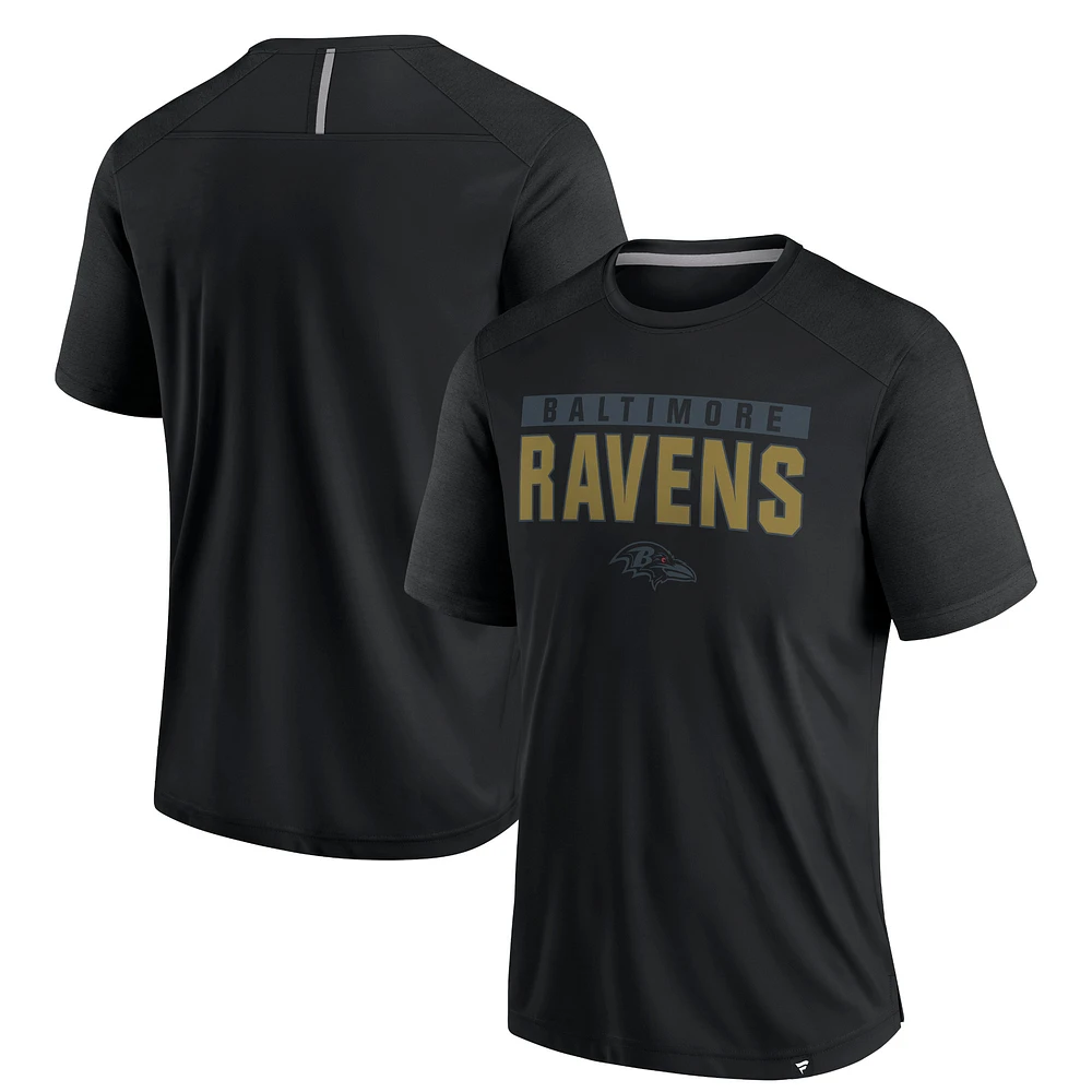 Men's Fanatics Black Baltimore Ravens Defender Blackout T-Shirt