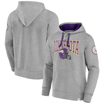 Men's Fanatics Gray Minnesota Vikings Label Maker Pullover Hoodie