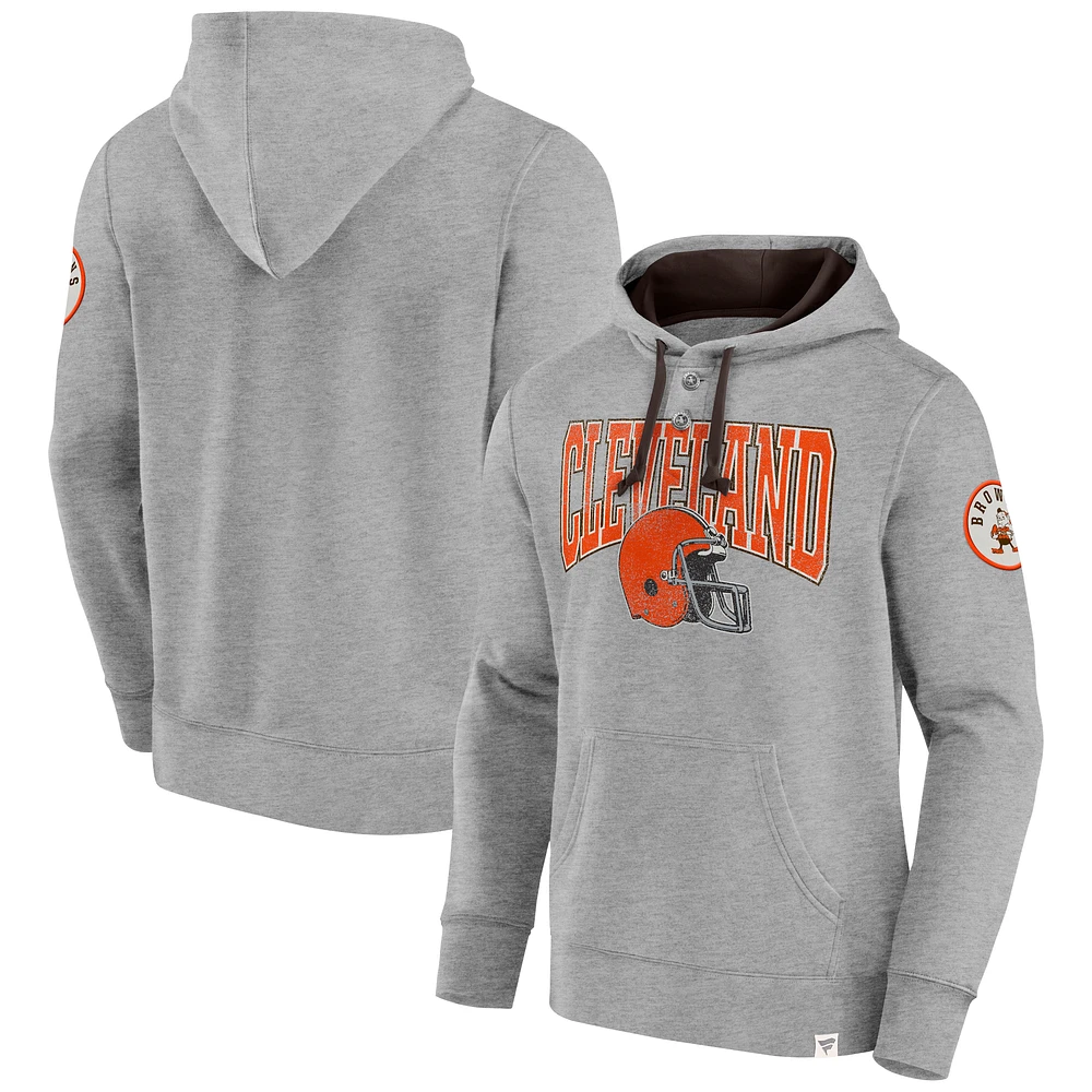 Men's Fanatics Brown Cleveland Browns Label Maker Pullover Hoodie