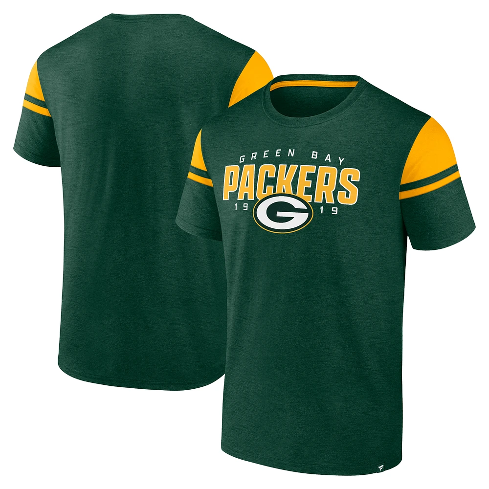 Men's Fanatics Green Bay Packers Old School Play Slub T-Shirt