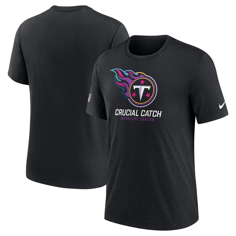 Men's Nike Black Tennessee Titans 2024 NFL Crucial Catch T-Shirt