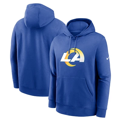 Men's Nike Royal Los Angeles Rams Primetime Club Logo Hoodie