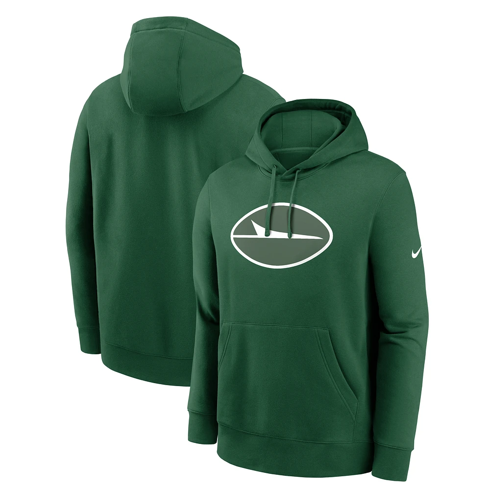 Men's Nike Green New York Jets Primetime Club Logo Hoodie