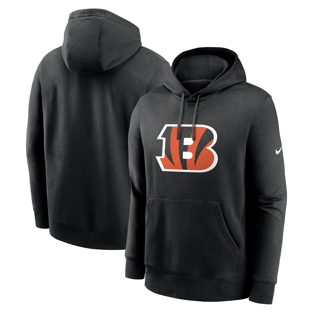 Men's Nike Black Cincinnati Bengals Primetime Club Logo Hoodie