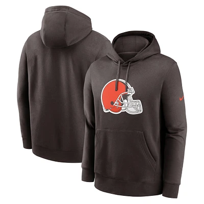Men's Nike Brown Cleveland Browns Primetime Club Logo Hoodie