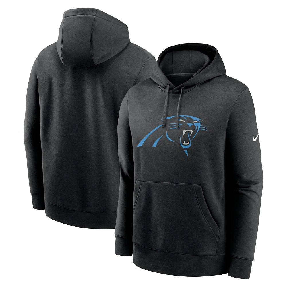 Men's Nike Black Carolina Panthers Primetime Club Logo Hoodie