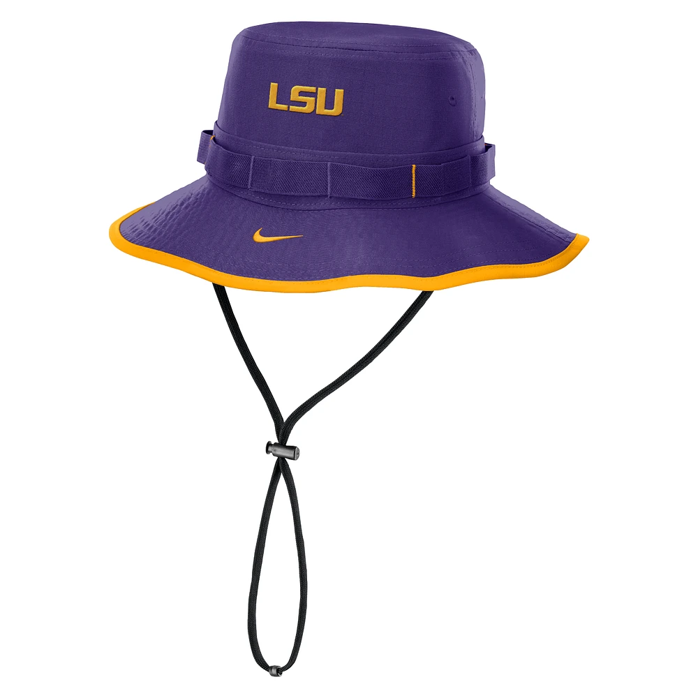 Men's Nike Purple LSU Tigers 2024/25 On-Field Apex Performance Boonie Bucket Hat