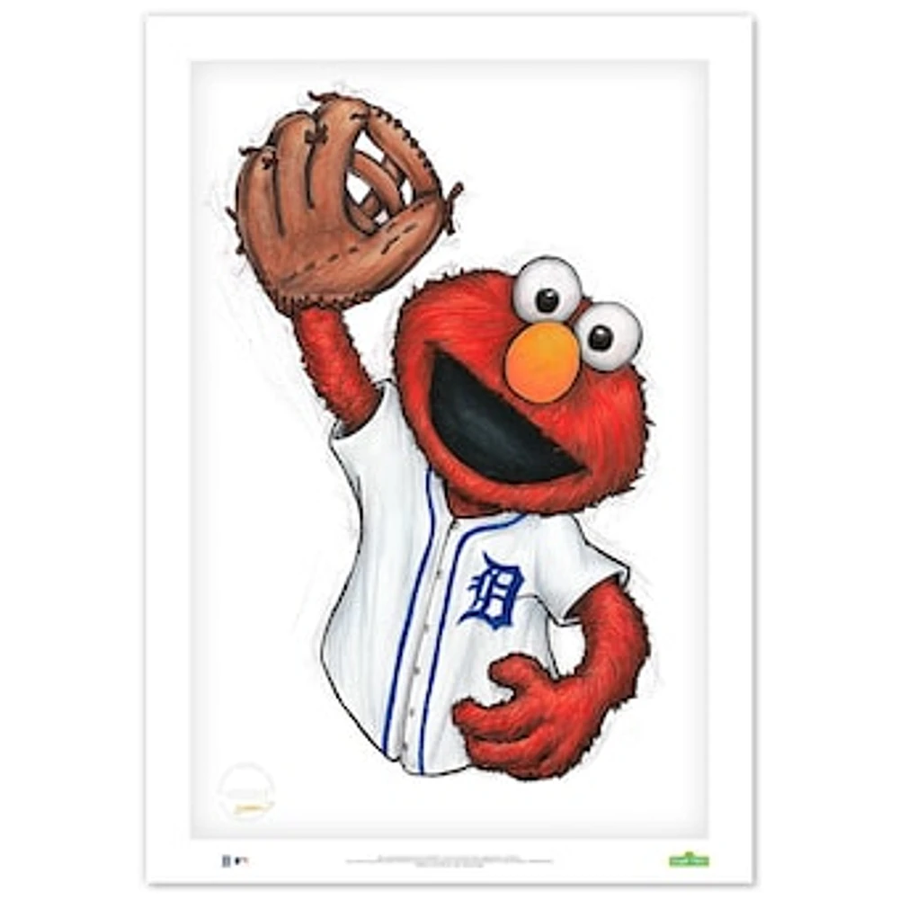 Elmo Detroit Tigers 24" x 36" Sesame Street Limited Edition Fine Art Print