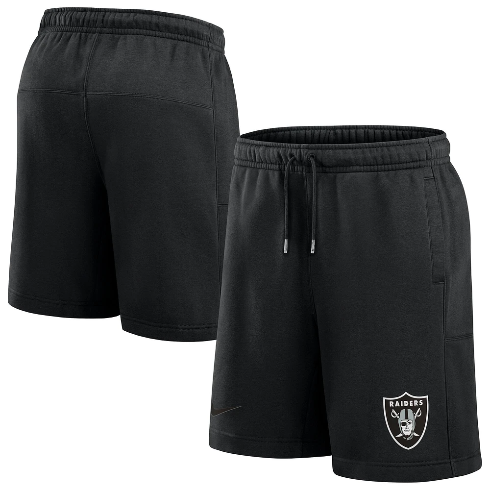 Men's Nike Black Las Vegas Raiders 24 Edge Fleece Shorts