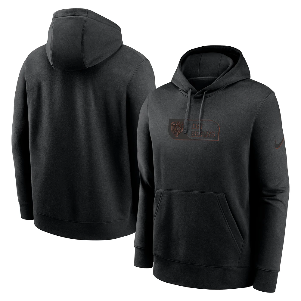 Men's Nike Chicago Bears Edge Pack French Terry Club Pullover Hoodie