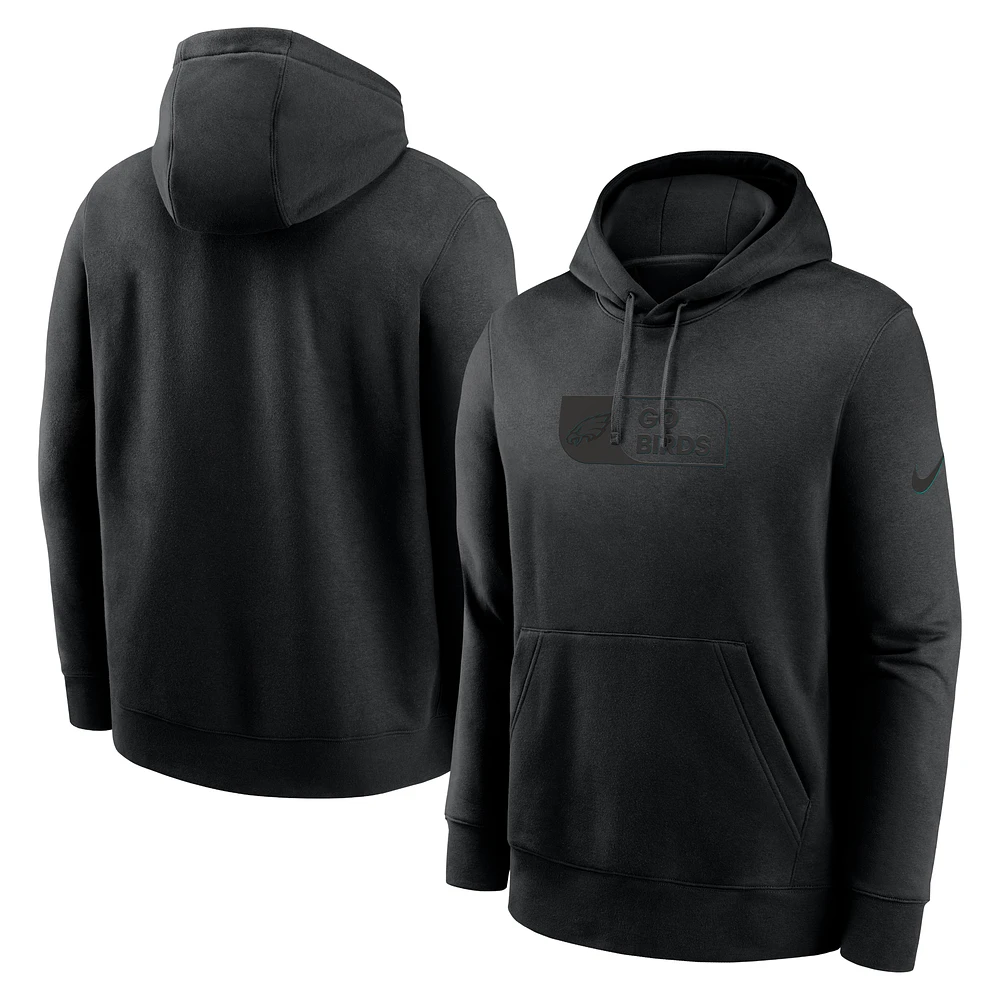 Men's Nike Philadelphia Eagles Edge Pack French Terry Club Pullover Hoodie