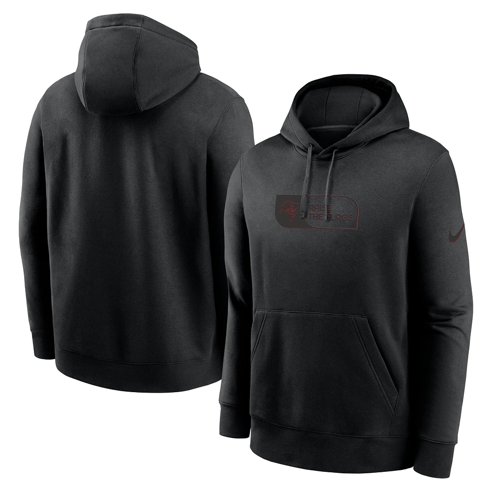 Men's Nike Black Tampa Bay Buccaneers Edge Pack French Terry Club Pullover Hoodie